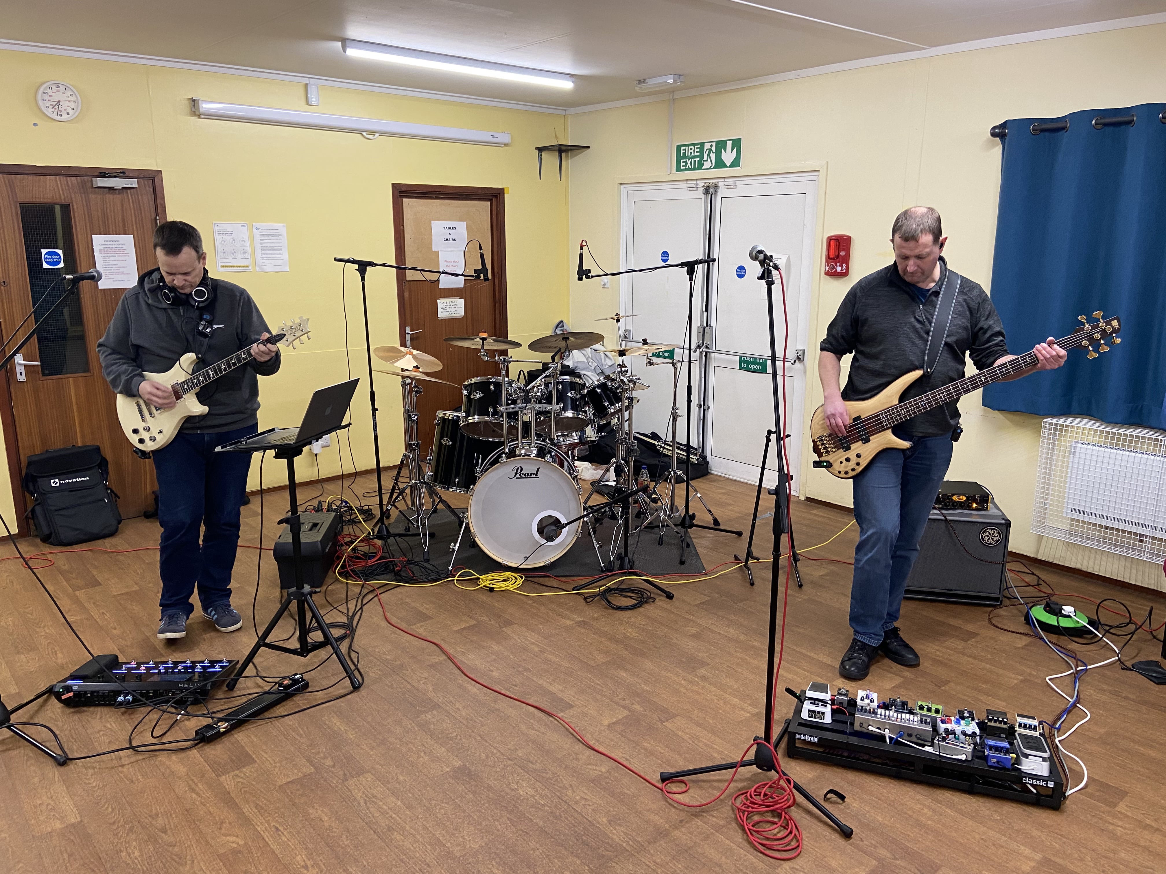 Rehearsal at our usual spot